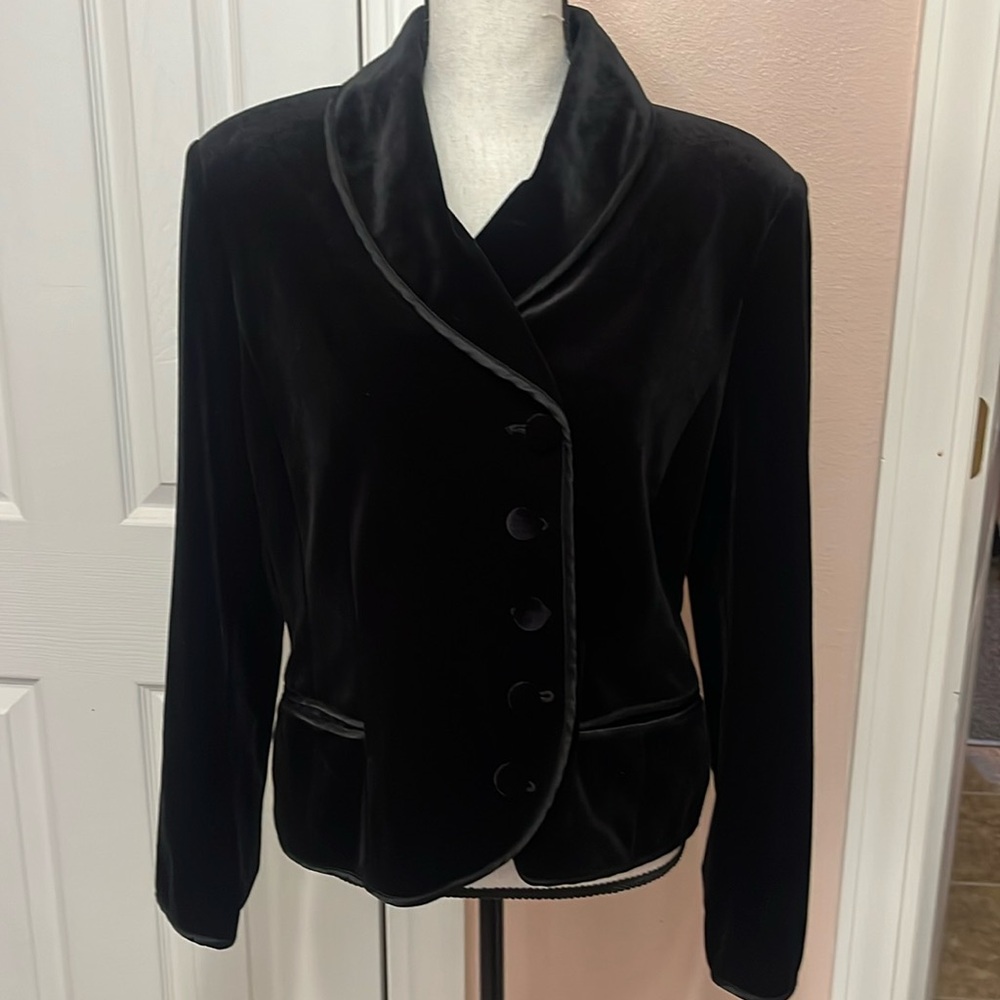 Together Spiegel vintage 1990s black short blazer